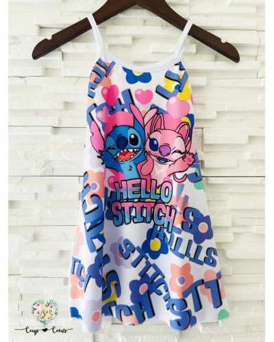 Robe Hello Stitch multicolore