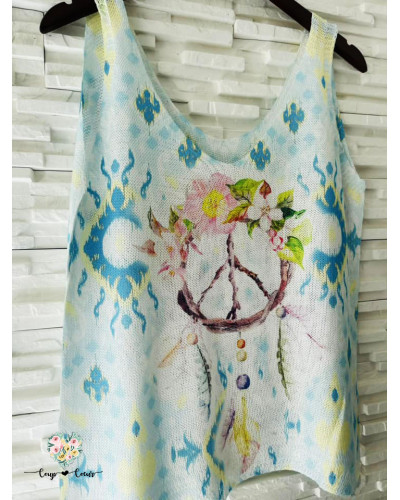 Débardeur maille imprimé - Peace Boheme (jusqu'à un 42)