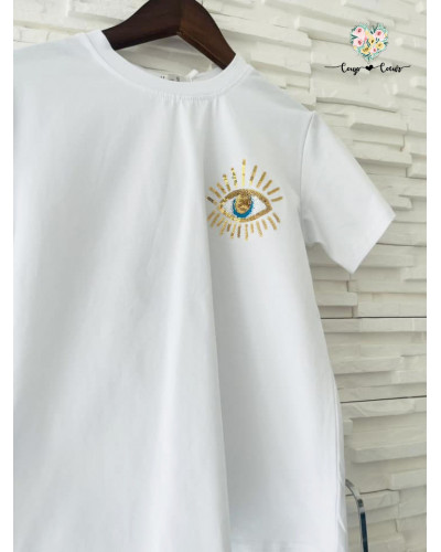 Ensemble Cycliste Oeil protecteur - Blanc