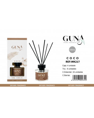 Mikado d'ambiance Guna 100 ml - Coco