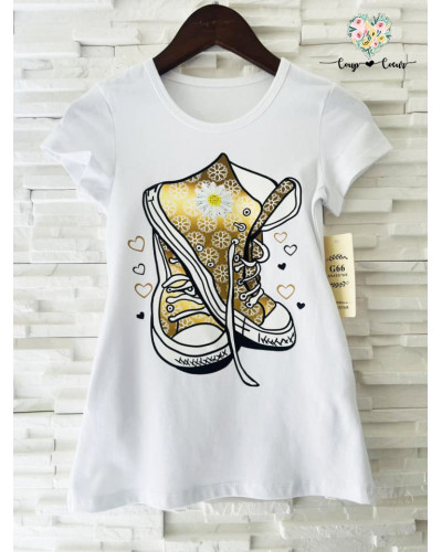 Robe blanche "Converses"