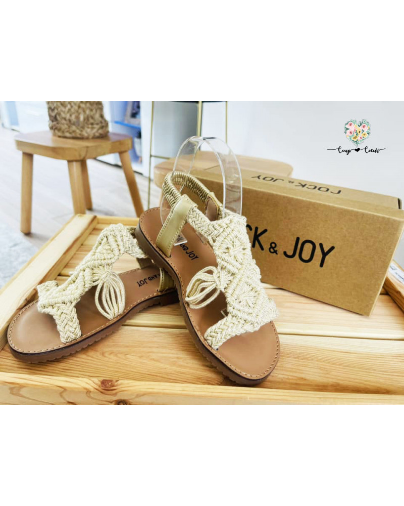 Sandales Bohême dorées