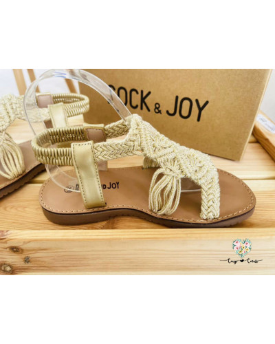 Sandales Bohême dorées