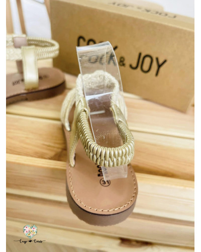 Sandales Bohême dorées