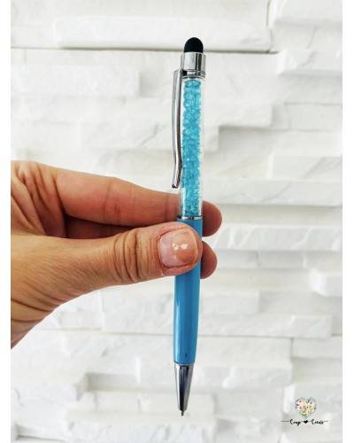 Stylo à cristaux + embout tactile ecran