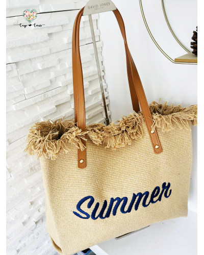 Sac plage SUMMER - Ecru