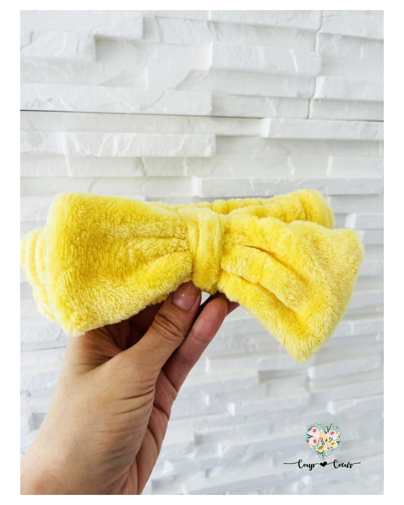 Bandeau cheveux noeud uni