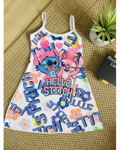 Robe Hello Stitch multicolore