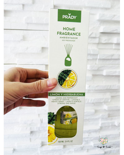 Mikado d'ambiance 100 ml - Citron Menthe